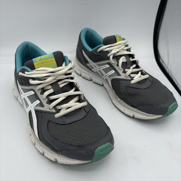 Asics Shoes - Asics Sneakers Womens Size‎ 10 Renovate Running Gray Teal T3S9L Walk Athletic H4